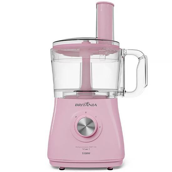 Imagem de Multiprocessador de Alimentos Britania Lovers BMP1100RS - 1000W - 2.2L - 1.25L - 220V - Rosa