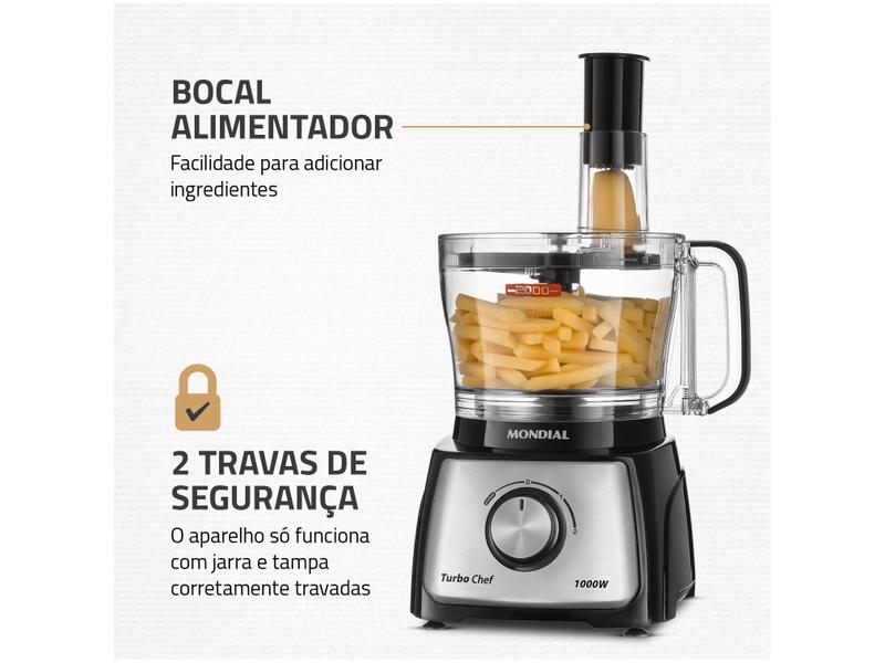 Imagem de Multiprocessador de Alimentos Mondial Preto