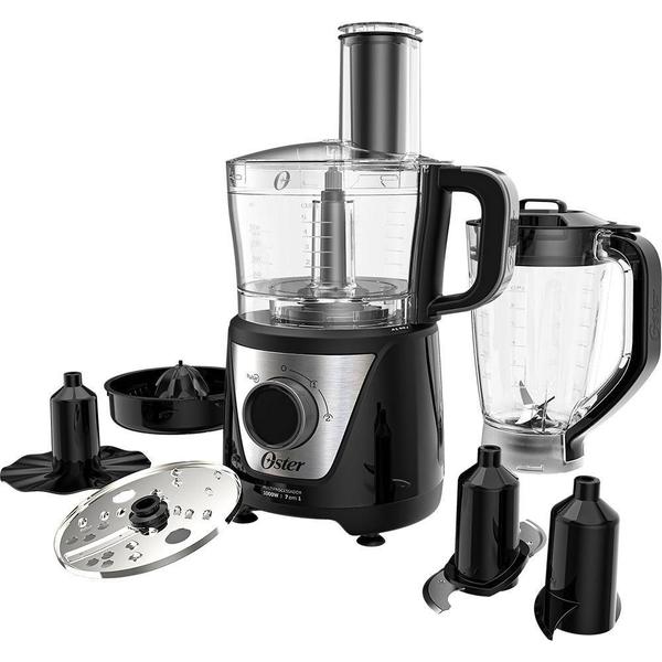 Imagem de Multiprocessador de alimentos Oster Black 7 em 1 OMPR850 127V