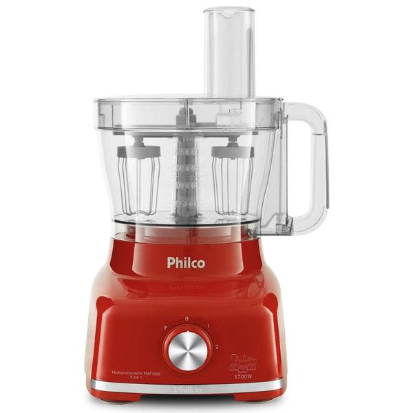 Imagem de Multiprocessador de Alimentos Philco 1700w 9 em 1 - Vermelho 