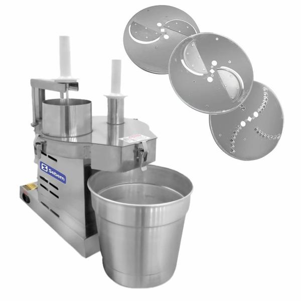 Imagem de Multiprocessador Industrial Rala Queijo, Presunto, Fatia Salame e Bacon Sebem