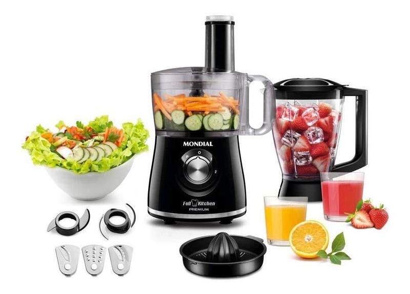 Imagem de Multiprocessador Mondial Premium Full Kitchen Nmp-08 500W Pr