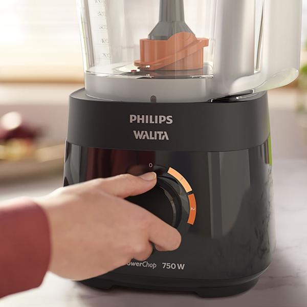 Imagem de Multiprocessador Philips Walita PowerChop 750W Preto 220V