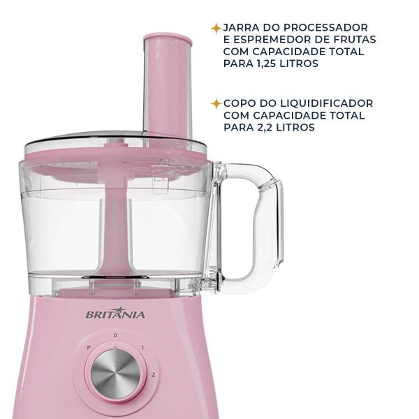 Imagem de Multiprocessador Rosa Britânia 12 em 1 1000W BMP1100RS