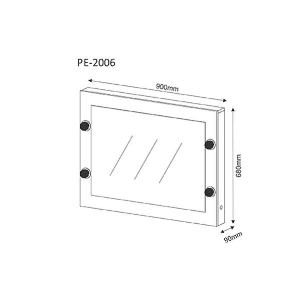 Imagem de Multiuso Quarto Juvenil Espelho Camarim PE-2006 Branco - Tecno Mobili