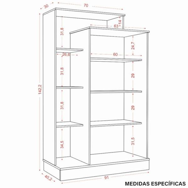 Imagem de Multiuso Sapateira Flor 02 Portas 2000199 Atacama ARMoveis