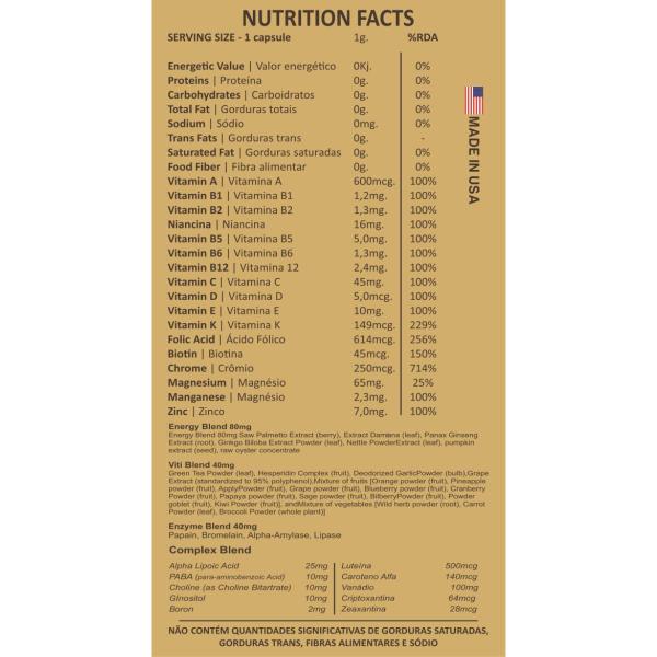 Imagem de Multivitamínico Anavit 60 Cápsulas - Anabolic Labs