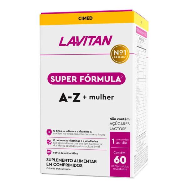 Imagem de Multivitamínico Lavitan Super Fórmula A-Z + Mulher 60 Comp