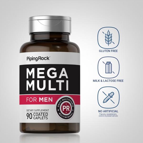 Imagem de Multivitamínico Mega Multi 90 tabletes PipingRock (importado)