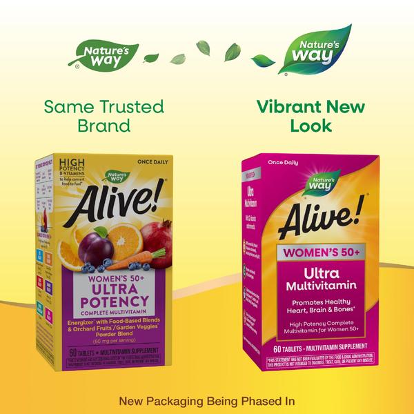 Imagem de Multivitamínico Nature's Way Alive! Ultra Potência Feminina - 50+