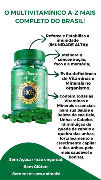 Imagem de Multivitaminicos com 90 Cápsulas cada Pote - Rico em 24 Vitaminas e Minerais