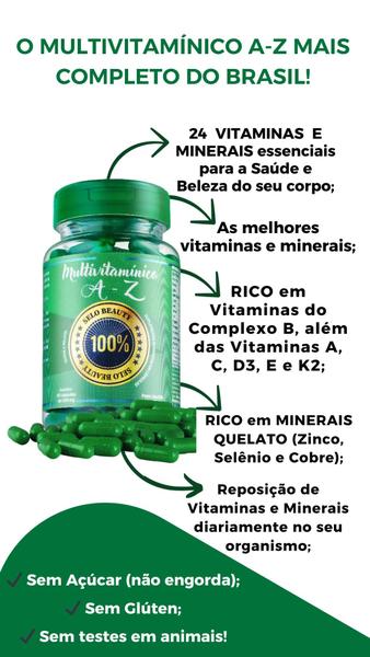 Imagem de Multivitaminicos com 90 Cápsulas cada Pote - Rico em 24 Vitaminas e Minerais