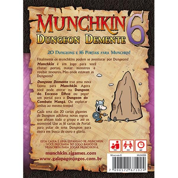 Imagem de Munchkin 6: Dungeon Demente - Expansão - Galápagos