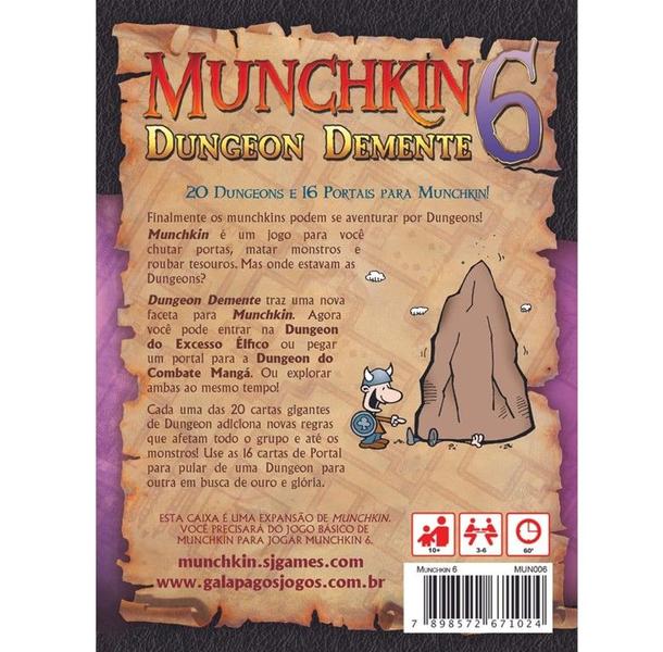 Imagem de Munchkin 6 Dungeon Demente Expansao