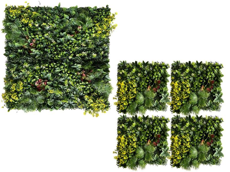 Imagem de Muro inglês artificial kit 1m² para jardim vertical luxuoso