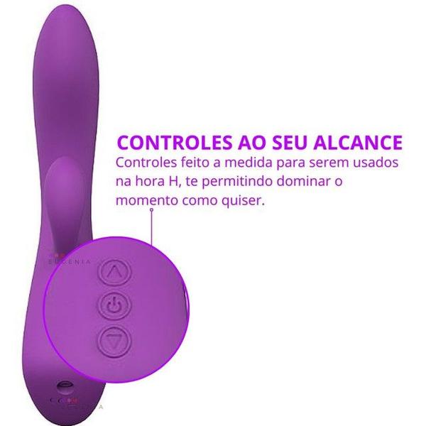 Imagem de Muse Vibrador Ponto G e Clitóris Rabbit Movimento de Dedo Formato Anatômico Demons S-Hande em Silicone Recarregável