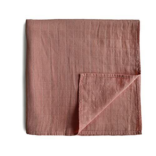 Imagem de mushie Muslin Baby Swaddle Cobertor  Algodão 100% Orgânico (Cedro)