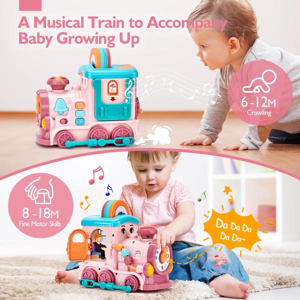 Imagem de Musical Train Hahaland 24 em 1 com Talking Flash Cards 1-4y Girls