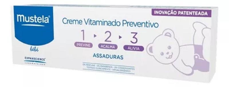 Imagem de Mustela Creme Vitaminado Contra Assaduras123 110Gr - Mustela