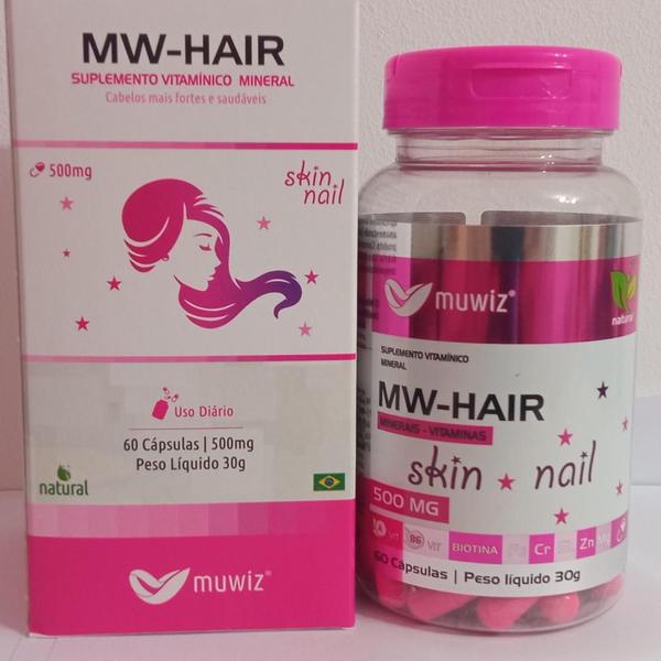 Imagem de MW - HAIR  SKIN NAIL (Cabelo Pele Unha)- 60 CÁPSULAS MUWIZ