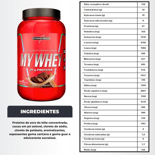 Imagem de My Whey Protein Concentrada 900g Integralmedica