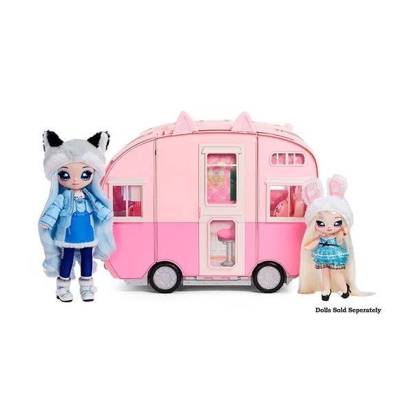 Imagem de Na! Na! Na! Surprise Kitty Cat Camper Playset Trailer Rosa 575672 - MGA