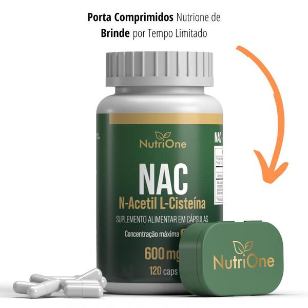 Imagem de NAC 600mg 120 Cápsulas - Nutrione