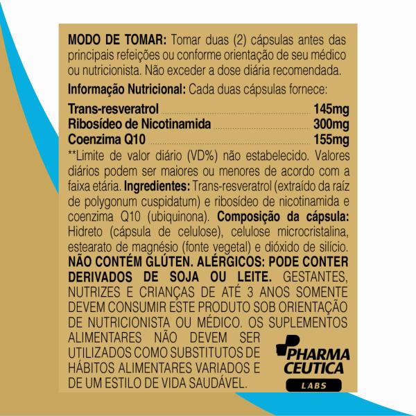 Imagem de Nad + trans resveratrol 1.000mg 60caps dr. botanico