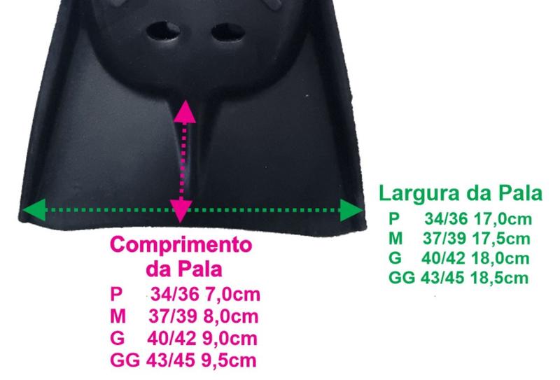 Imagem de Nadadeira Natação Speedo Power Fin Pé de Pato + Sacola 40/42 (G)