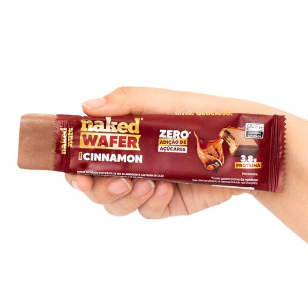 Imagem de Naked Wafer 4g de Proteína Sabor Cinnamon Zero Açúcar 26g