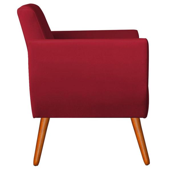 Imagem de Namoradeira + 2 Poltronas Jolly Suede Vermelho - Navega Móveis