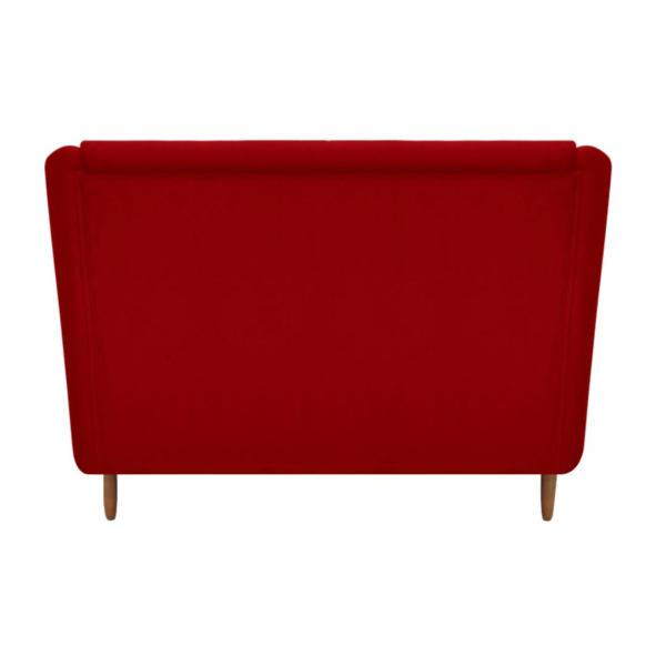 Imagem de Namoradeira Átila Decorativa  2 Lugares Suede Vermelho