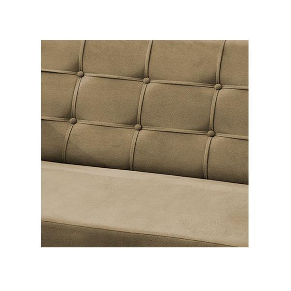 Imagem de Namoradeira Bella Decorativa 2 Lugares Suede Bege