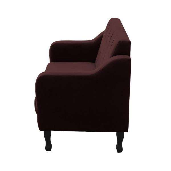 Imagem de Namoradeira Bella Decorativa 2 Lugares Suede Bordo