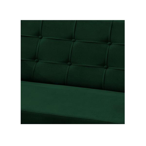 Imagem de Namoradeira Bella Decorativa 2 Lugares Suede Verde Militar