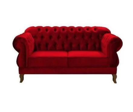 Imagem de Namoradeira chesterfield elisa - suede vermelho 