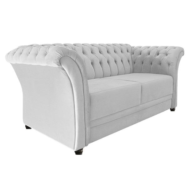 Imagem de Namoradeira Chesterfield Sofia Corano Branco - Amarena Móveis