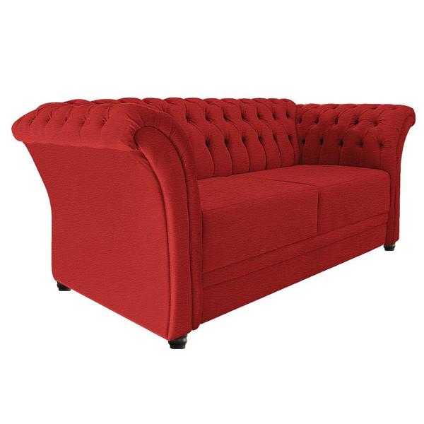 Imagem de Namoradeira Chesterfield Sofia Corano Vermelho - Amarena Móveis