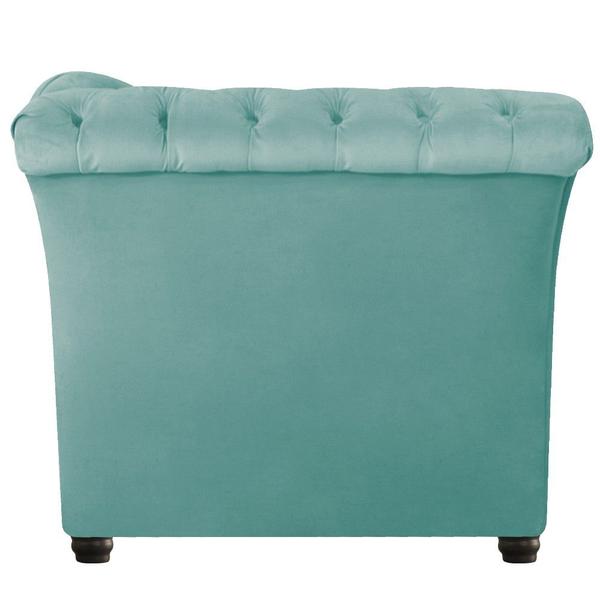 Imagem de Namoradeira Chesterfield Sofia Suede Azul Tiffany - ADJ Decor