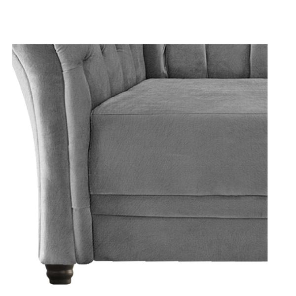 Imagem de Namoradeira Chesterfield Sofia Suede Cinza - Amarena Móveis