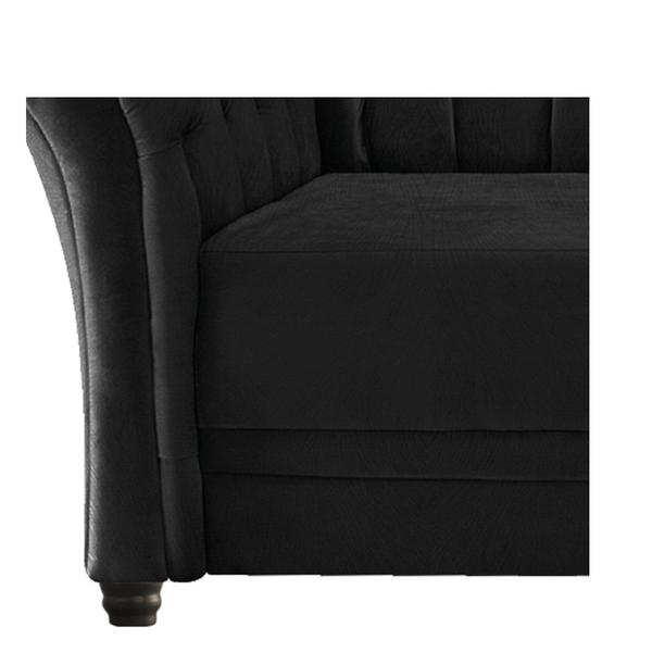 Imagem de Namoradeira Chesterfield Sofia Suede Preto - Amarena Móveis