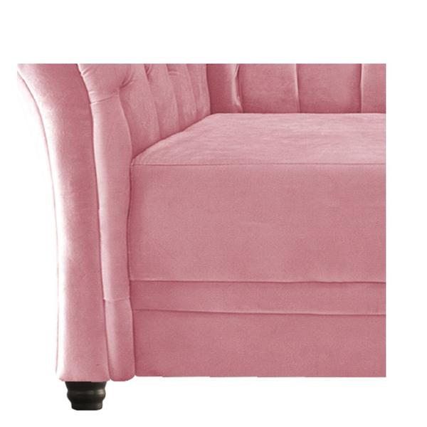 Imagem de Namoradeira Chesterfield Sofia Suede Rosa Bebê - Doce Sonho Móveis