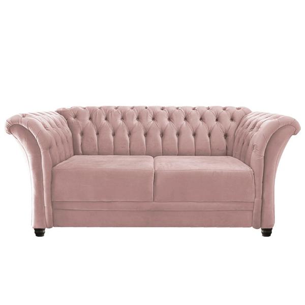 Imagem de Namoradeira Chesterfield Sofia Suede Rosê - ADJ Decor