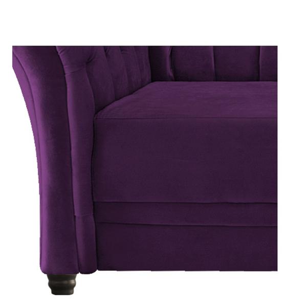 Imagem de Namoradeira Chesterfield Sofia Suede Roxo - ADJ Decor