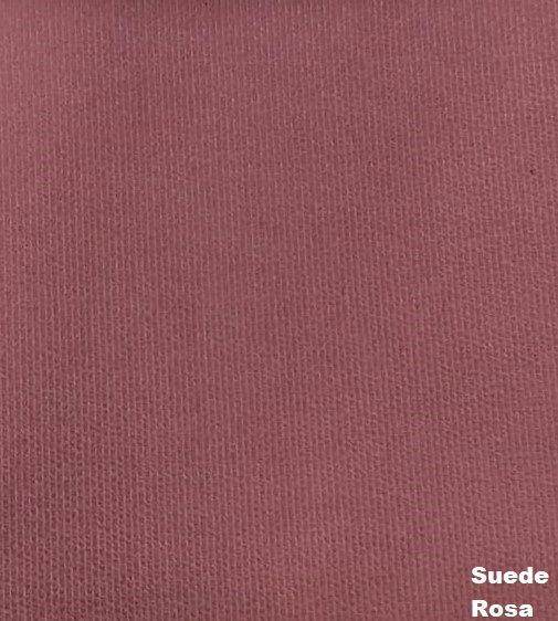 Imagem de Namoradeira Decorativa Agatha Suede Rosa 2 Lugares Pés Madeira Ms Decor