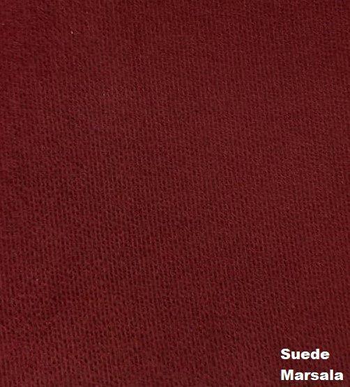 Imagem de Namoradeira Decorativa Dália Suede Marsala 2 Lugares Pés Madeira Ms Decor