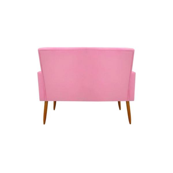 Imagem de Namoradeira Decorativa Malibu 2 Lugares Suede Rosa