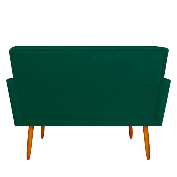 Imagem de Namoradeira Maitê Decorativa 2 Lugares Suede Verde Militar