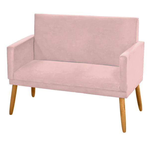 Imagem de Namoradeira Nina Decorativa 2 Lugares Veludo Rose