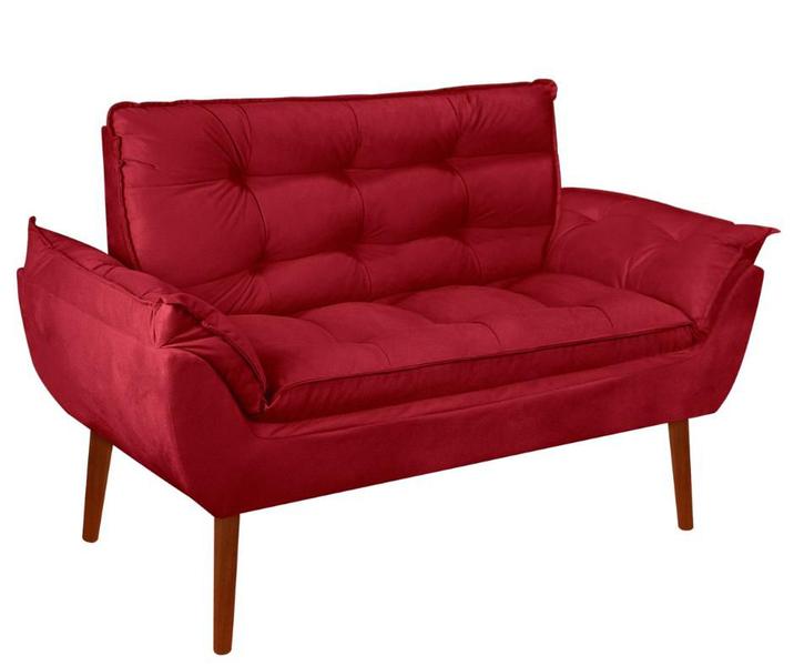 Imagem de Namoradeira Opala Elegante Suede Vermelho